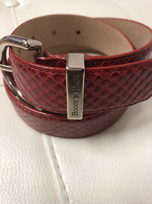 Boots And Bags Burgundy Belt Size Meduim Leather