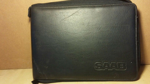 Saab OEM Original Factory Owners Manual Book Guide Leather Wallet Case
