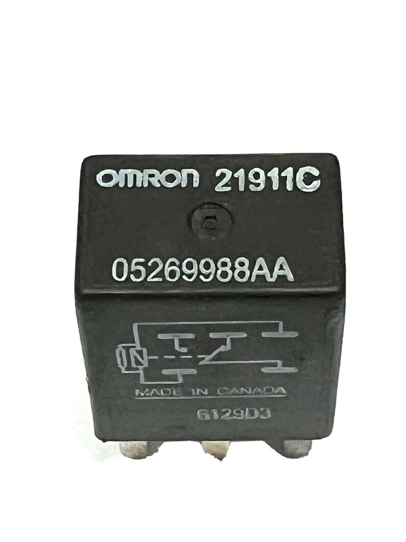 (2pcs) Jeep Dodge Chrysler Omron 5 Pin Relay 05269988AA (21911C) tested OEM