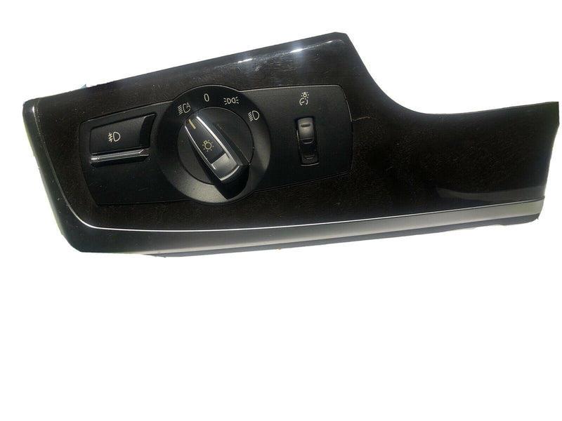 Genuine OEM 11-15 BMW F10 5Series Headlight Control Switch W/Trim Bezel 9204068
