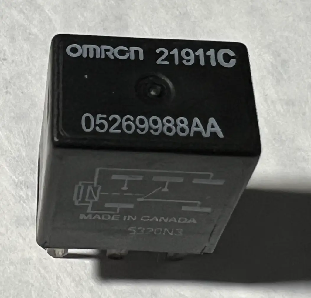 Omron 5 Pin Micro Relay 05269988AA fits 2006-2019 Dodge Charger Black by Omron