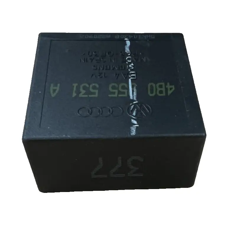 Relay 12V 4B0 955 531 A Black fits 1997-2003 Volkswagen MK4 Golf by Volkswagen Audi