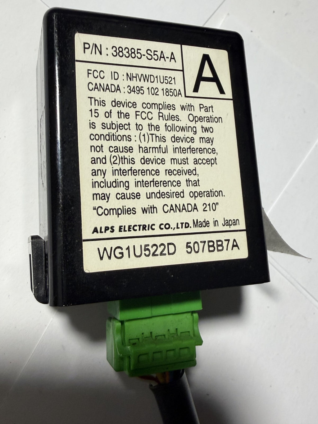 01 02 03 04 05 Honda Civic Keyless Entry Receiver Module 38385S5AA 507BB7A
