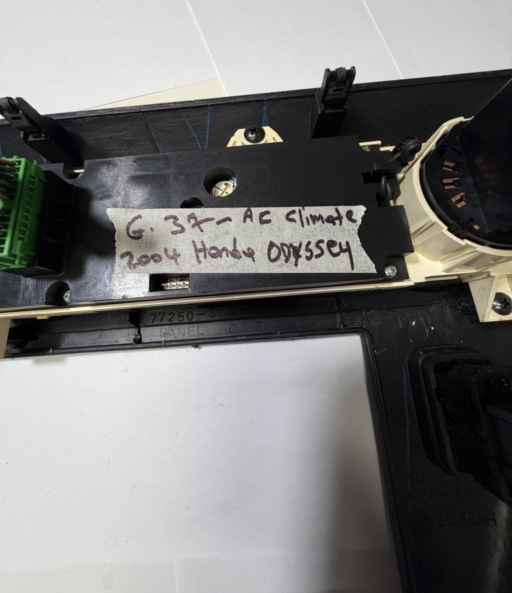 1999-2004 Honda Odyssey AC Temp Heater Climate Control Panel 77250 S0X