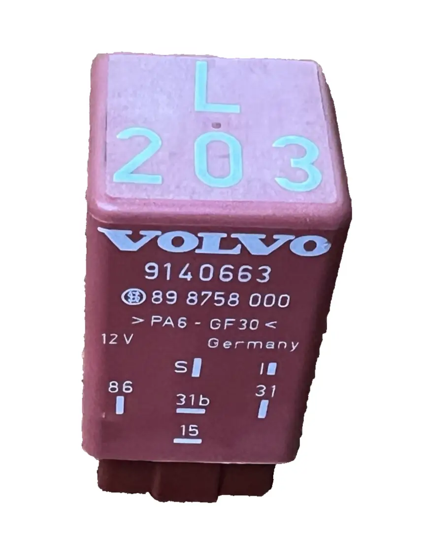 Volvo Intermittent Windshield Wiper Relay 12V 9140663, 89 8758 000 by Volvo