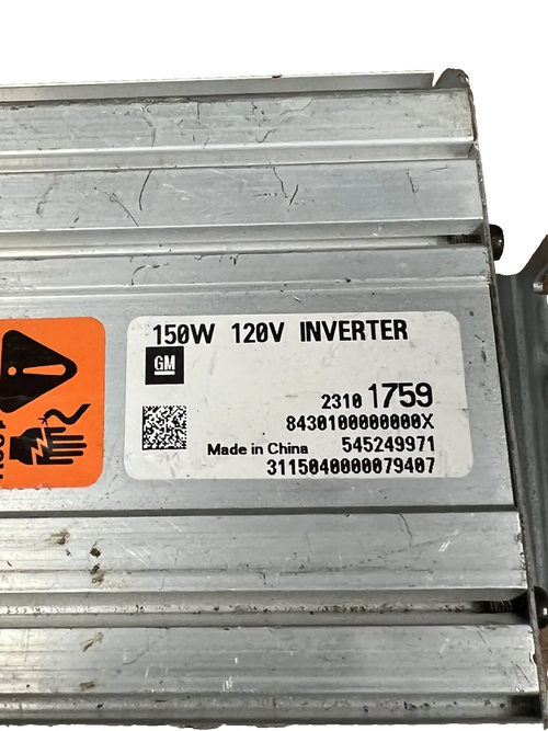 15 2015 Chevrolet Express Savana 2500 Power Inverter Module OEM 23101759 by GM