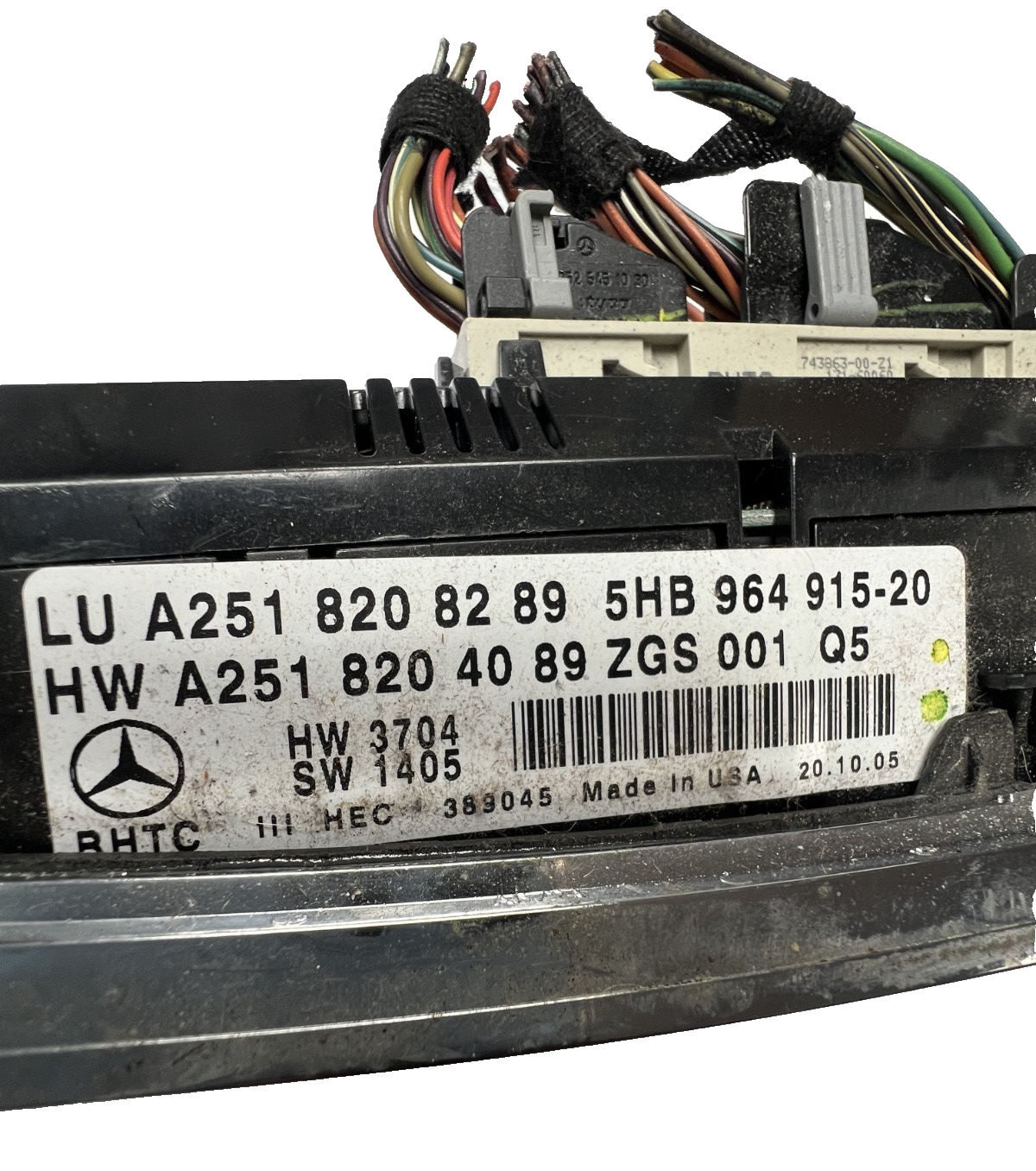 2006-2012 Mercedes W251 R350 R63 GL450 AC Heater Air Climate Control Switch
