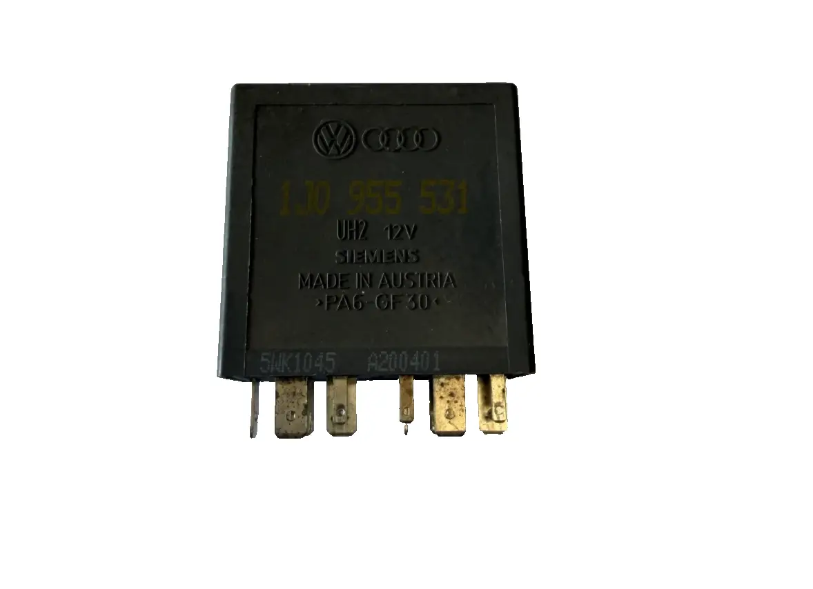 VW Audi Porsche MK4 Golf Jetta Intermittent Wiper Relay 12V 1J0 955 531 Black by Audi