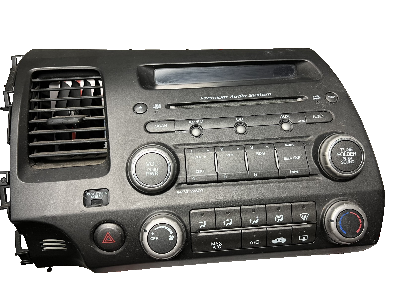 2006-2008 Honda Civic Radio Receiver with Temperature Control 39100 SVA A22