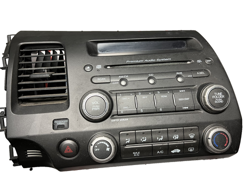 2006-2008 Honda Civic Radio Receiver with Temperature Control 39100 SVA A22