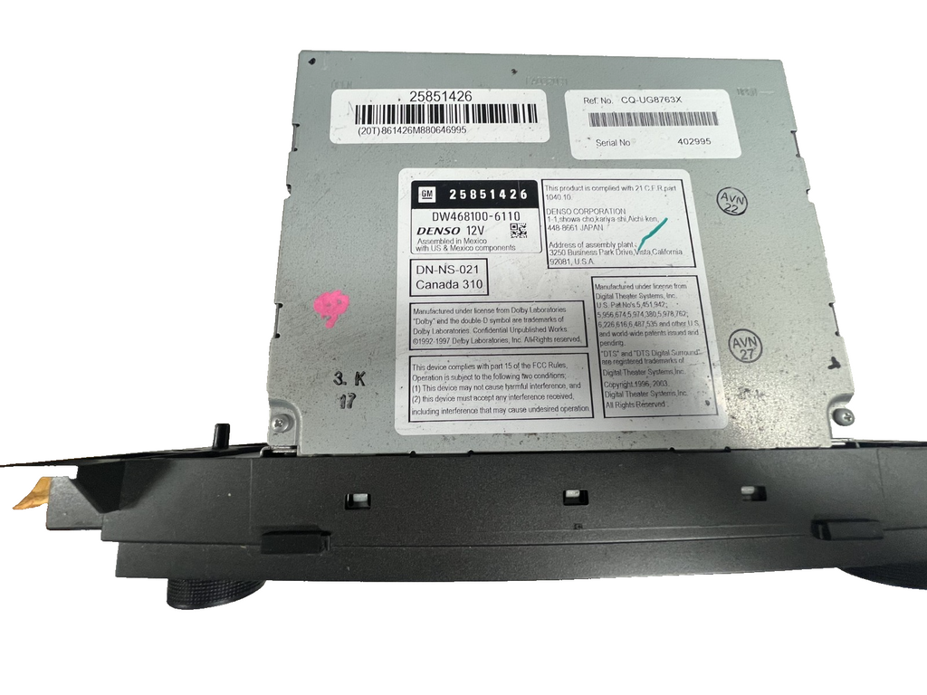 CD AM FM Audio Player Radio Stereo Receiver 25851426 fits 07-09 Cadillac SRX