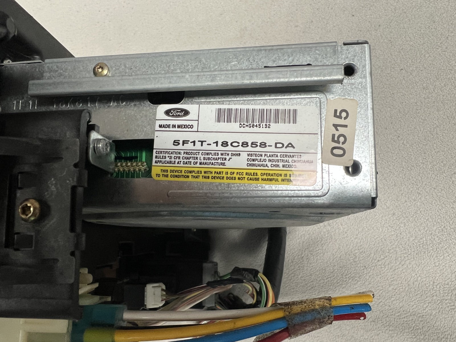 2004-2007 Ford Taurus Heater AC Temperature Climate Radio Control 5F1T 18C858 DA