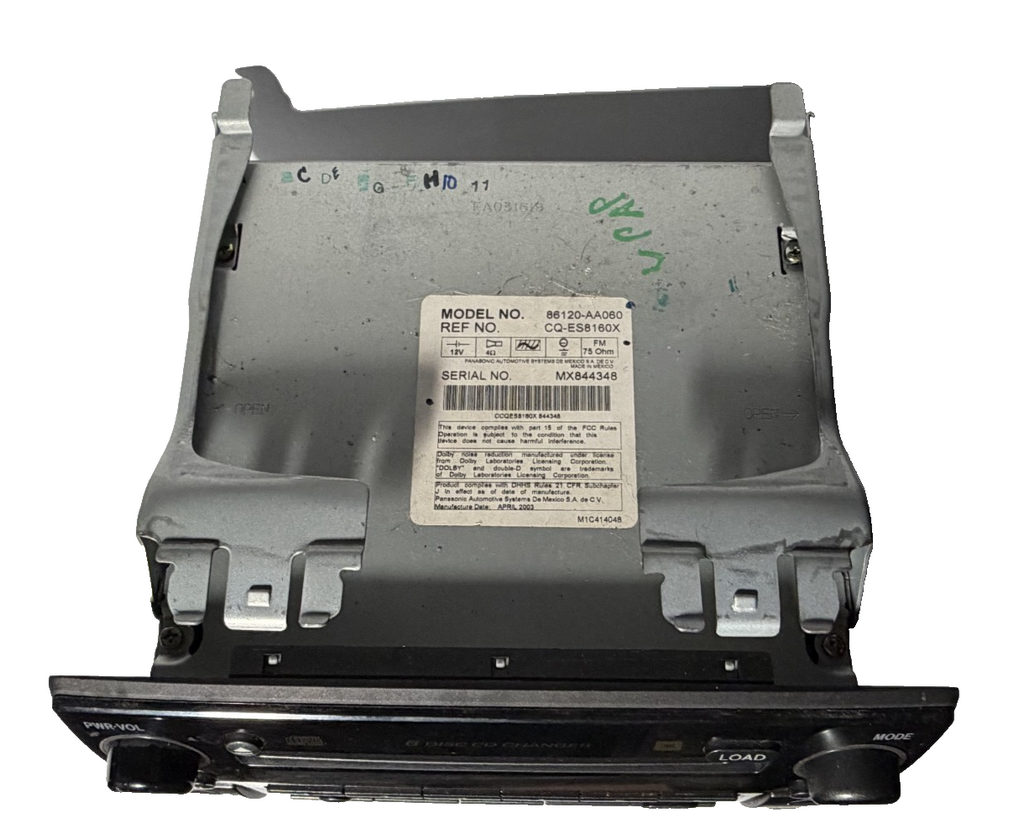 02 03 04 Toyota Camry Radio Stereo 6 Disc Changer Tape CD Player 86120 AA060
