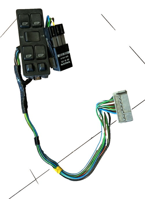 95 1995 Volvo S70 V70 Master Power Window Mirror Switch 6849422, 6848215