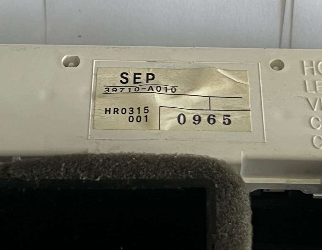 2004-2008 Acura TL Dash Air Vent Bezel with Clock Display OEM 39710-A010