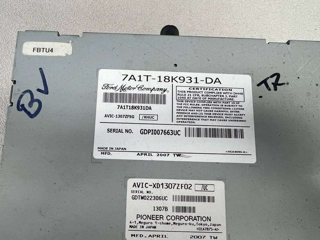 6 Disc CD MP3 Navigation GPS Radio Player 7A1T 18K931 DA fits 07-10 Lincoln MKX by Ford
