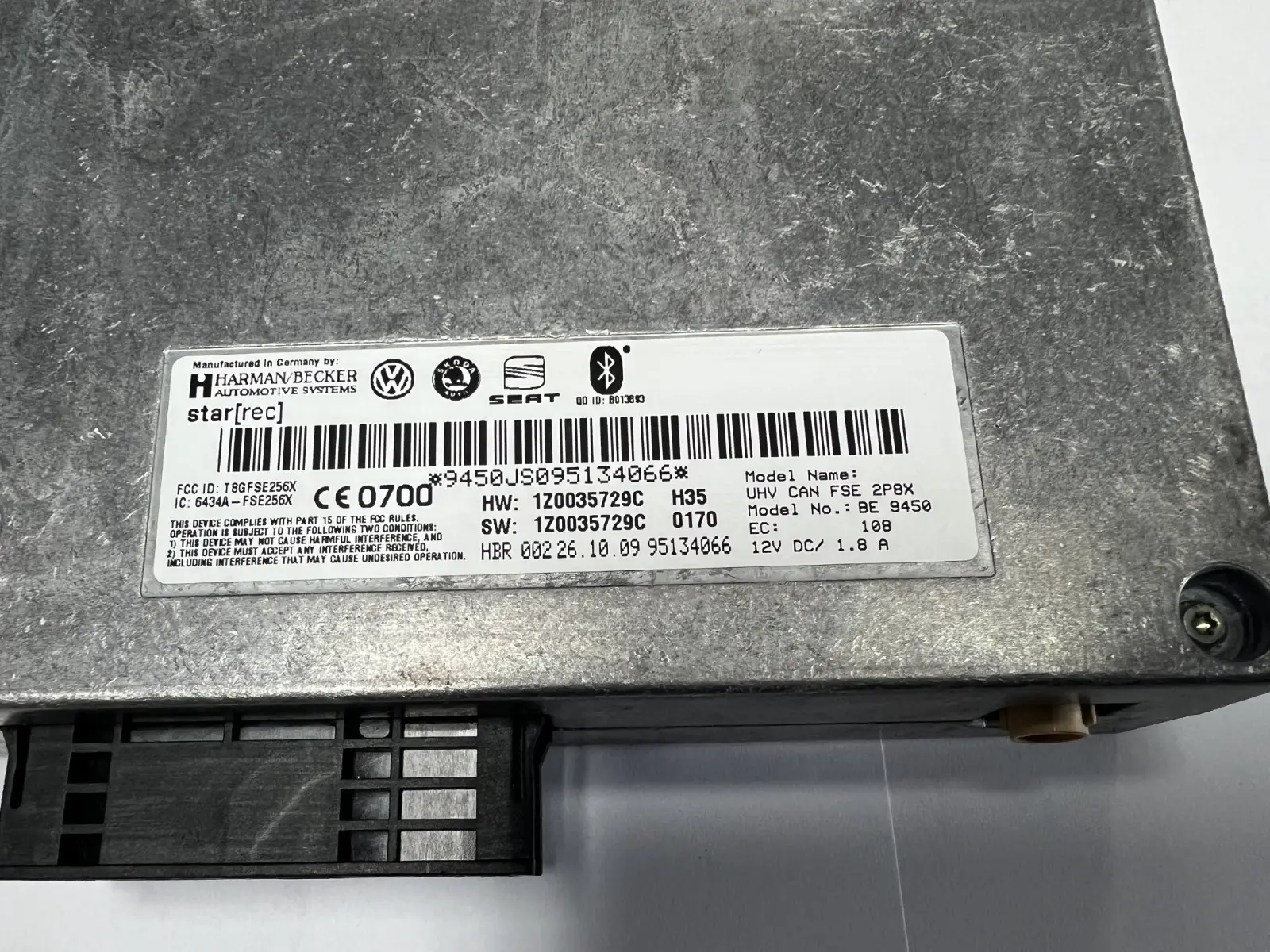 2008-2016 Volkswagen CC Chassis Control Bluetooth Module BE 9450 Silver by Harman Becker