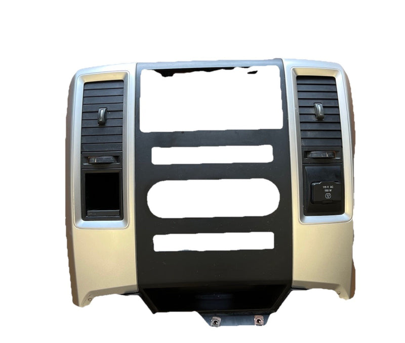 2009-2012 Dodge Ram 1500 2500 Center Dash Radio Climate Bezel with Vents
