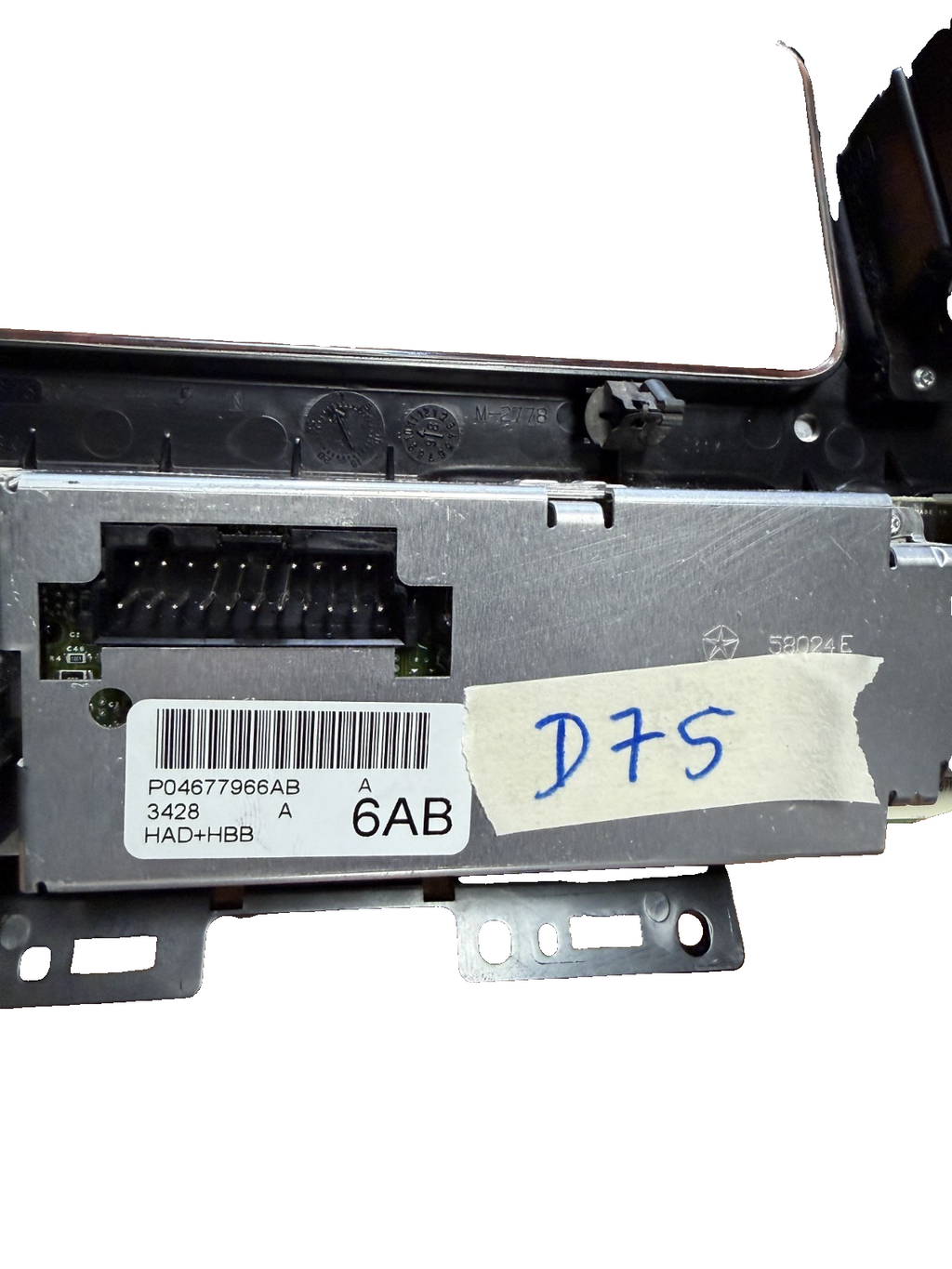 AC Heater Climate Control Bezel 04677966AB fits 99-00 Chrysler Town & Country