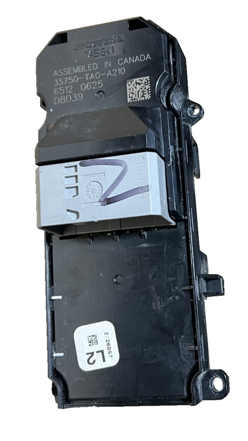 2008-2012 Honda Accord Front Left Master Power Window Switch 35750 TA0 A210