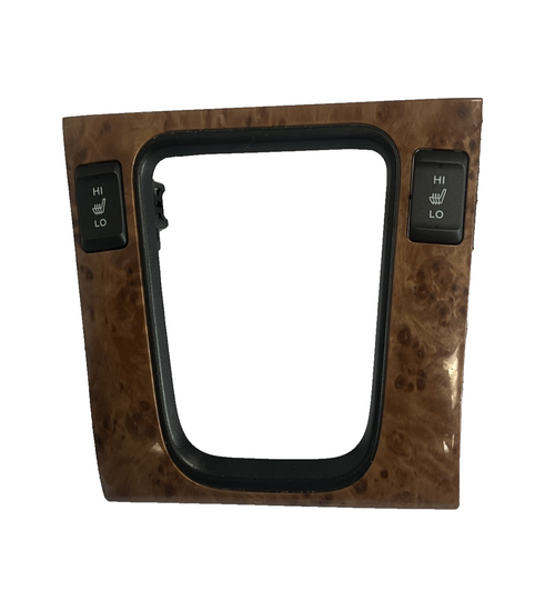 03 04 05 06 07 Honda Accord Shifter Trim Bezel with Heated Seat Switch Brown