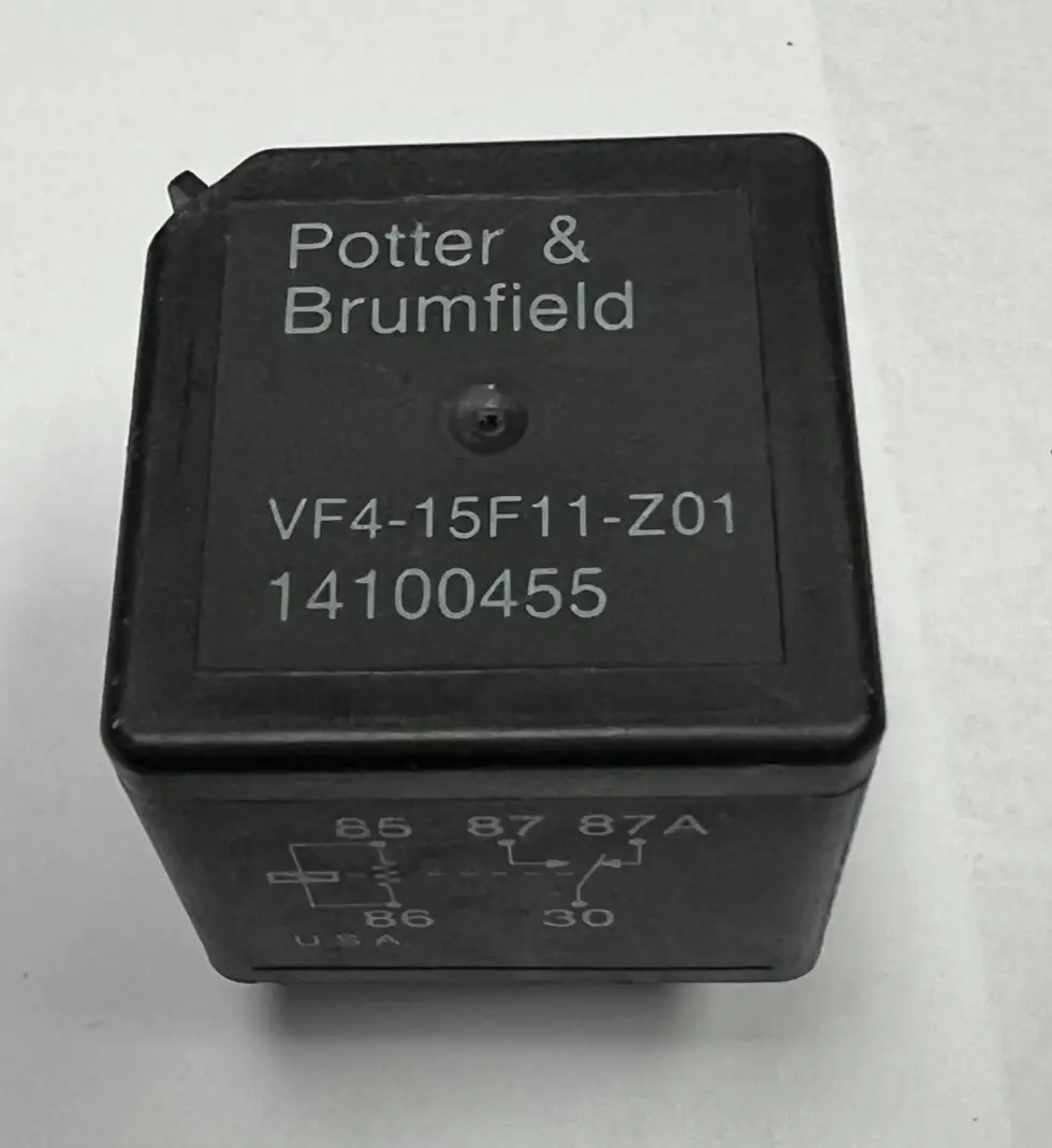 Potter and Brumfield Fuel Pump Relay 14100455 fits 1990-1994 Corvette C4 Black by Potter and Brumfield