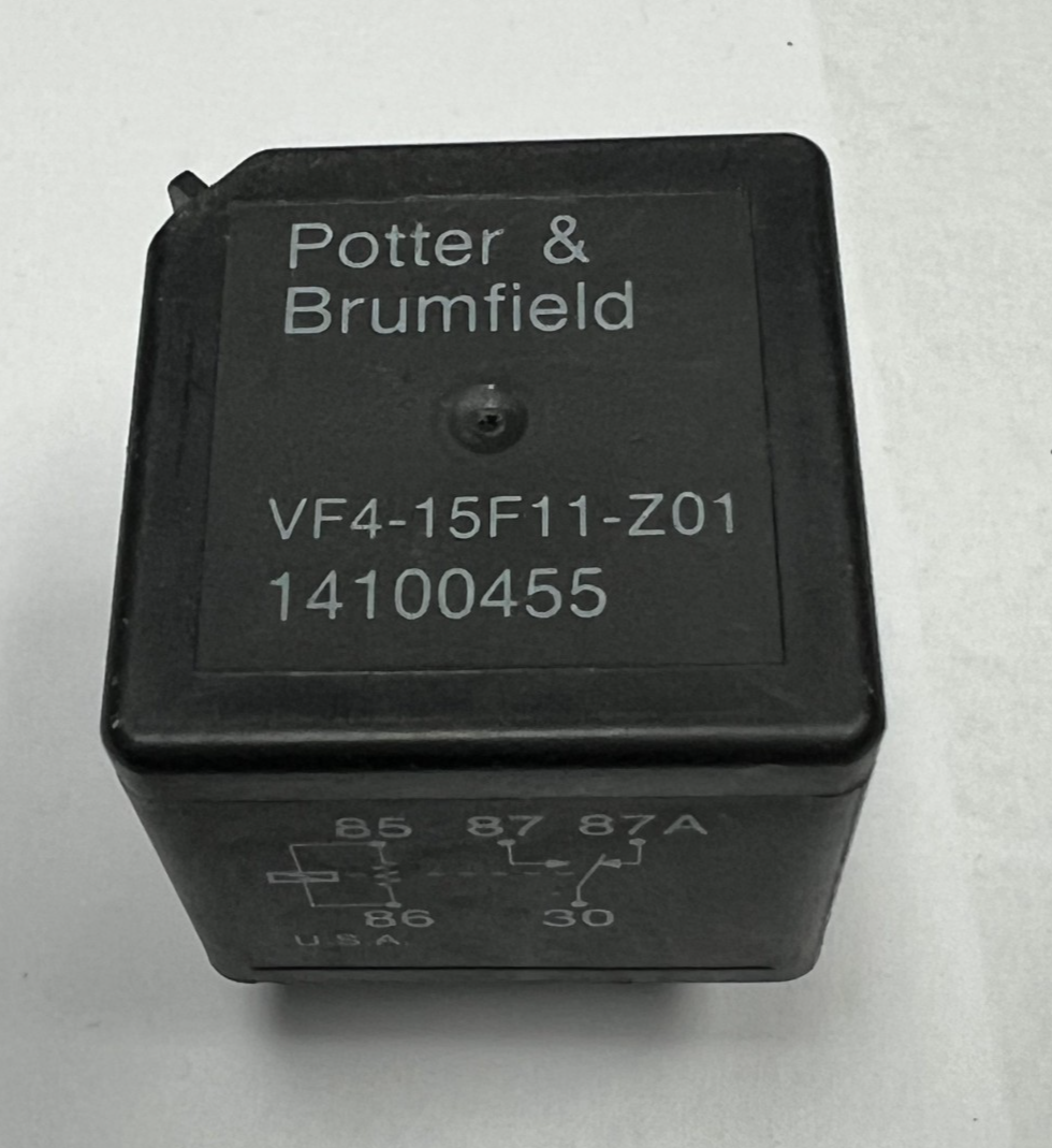 Potter and Brumfield Fuel Pump Relay 14100455 fits 1990-1994 Corvette C4 Black