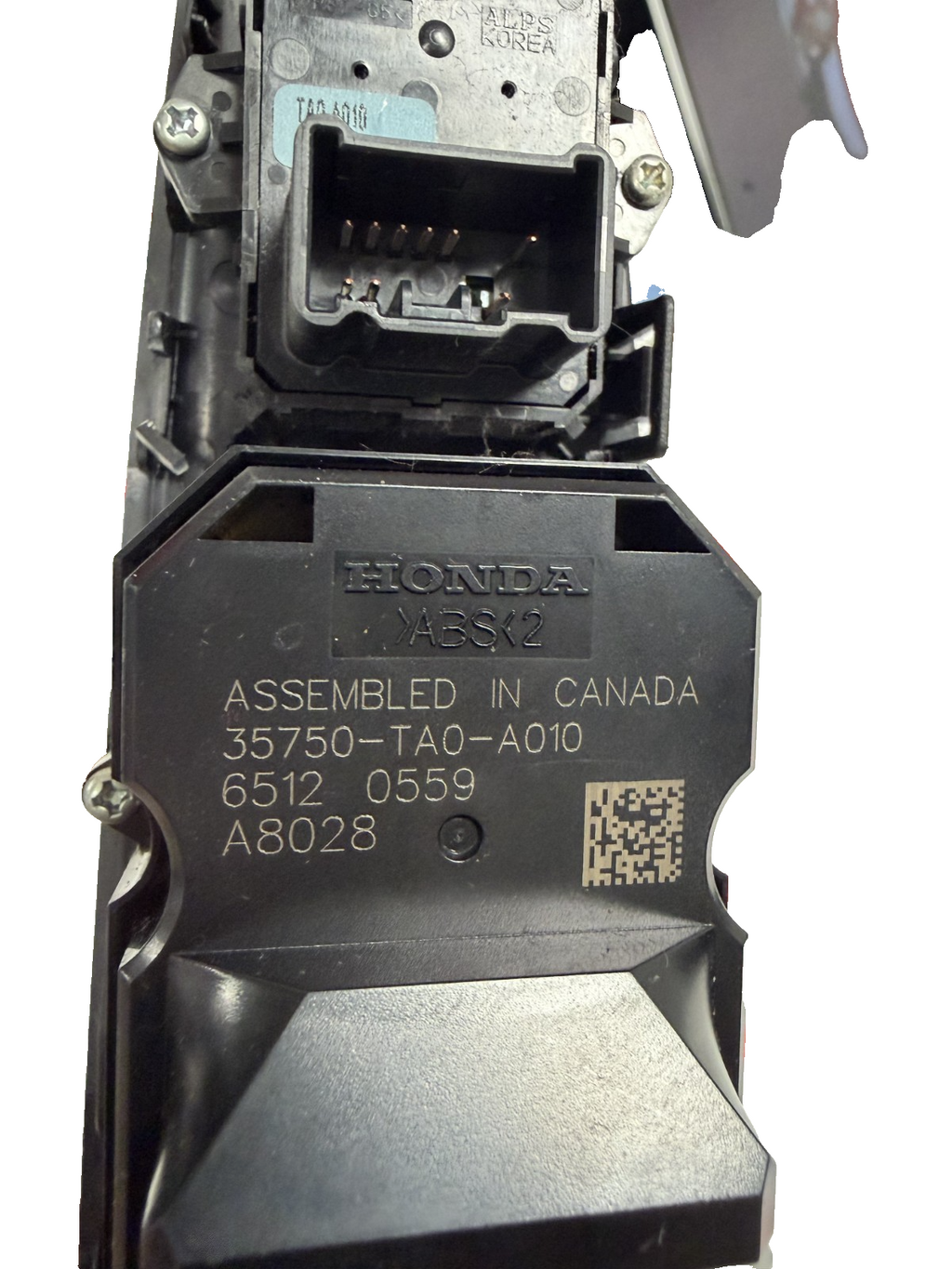 2008-2012 Honda Accord Sedan Power Window Switch Left LH 35750 TA0 A010
