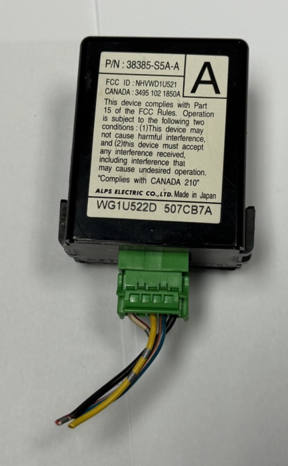 01 02 03 04 05 Honda Civic Keyless Entry Receiver Module 38385 S5A A, 507CB7A