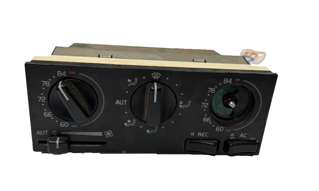 1993-1997 Volvo 850 Climate Dual Auto Heater Control Panel 9166550 W604K