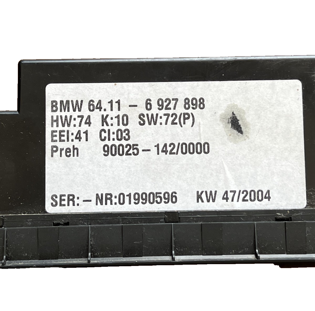 2000-2006 BMW E53 X5 AC Climate Heater Temperature Control OEM 6 927 898