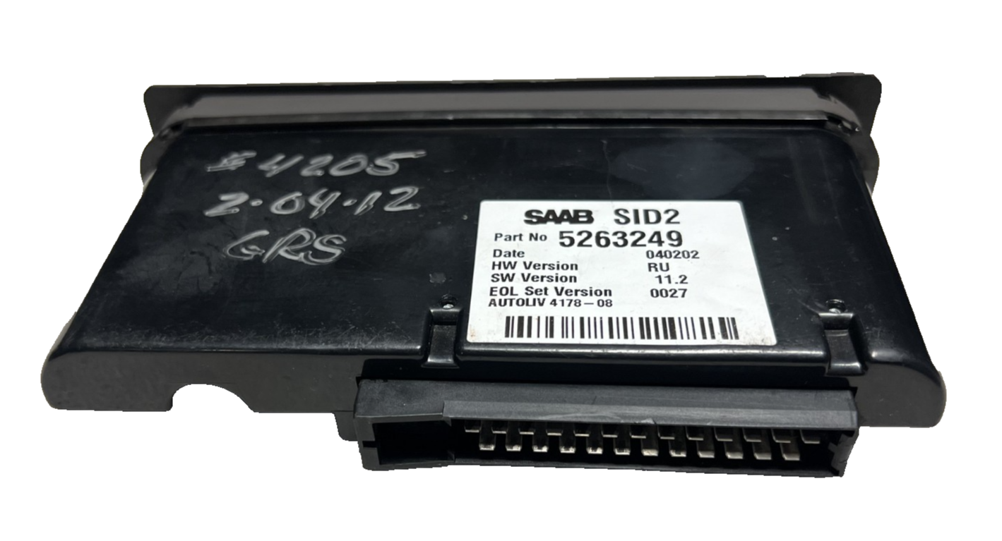 1999 2000 2001 2002 2003 Saab 9-5 SID2 Information Display 5263249 Black