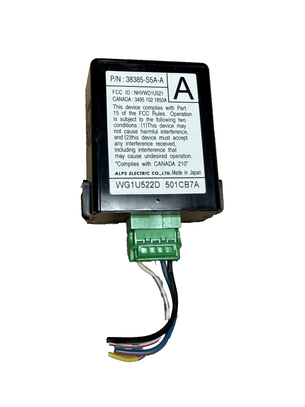 01 02 03 04 05 Honda Civic Keyless Entry Receiver Module 38385 S5A A, 501CB7A