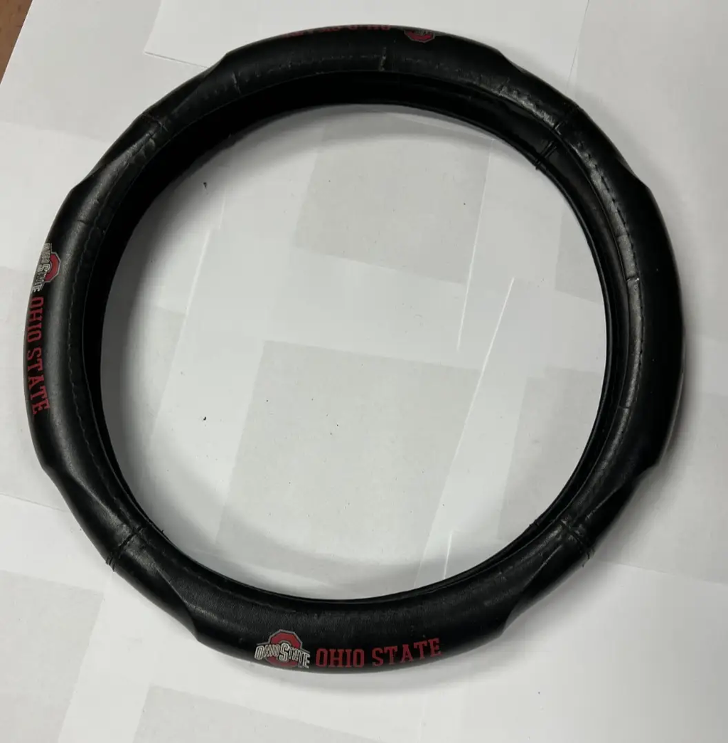 NCAA Ohio State Buckeyes Steering Wheel Cover for Car Truck SUV Van Boat by Unbranded