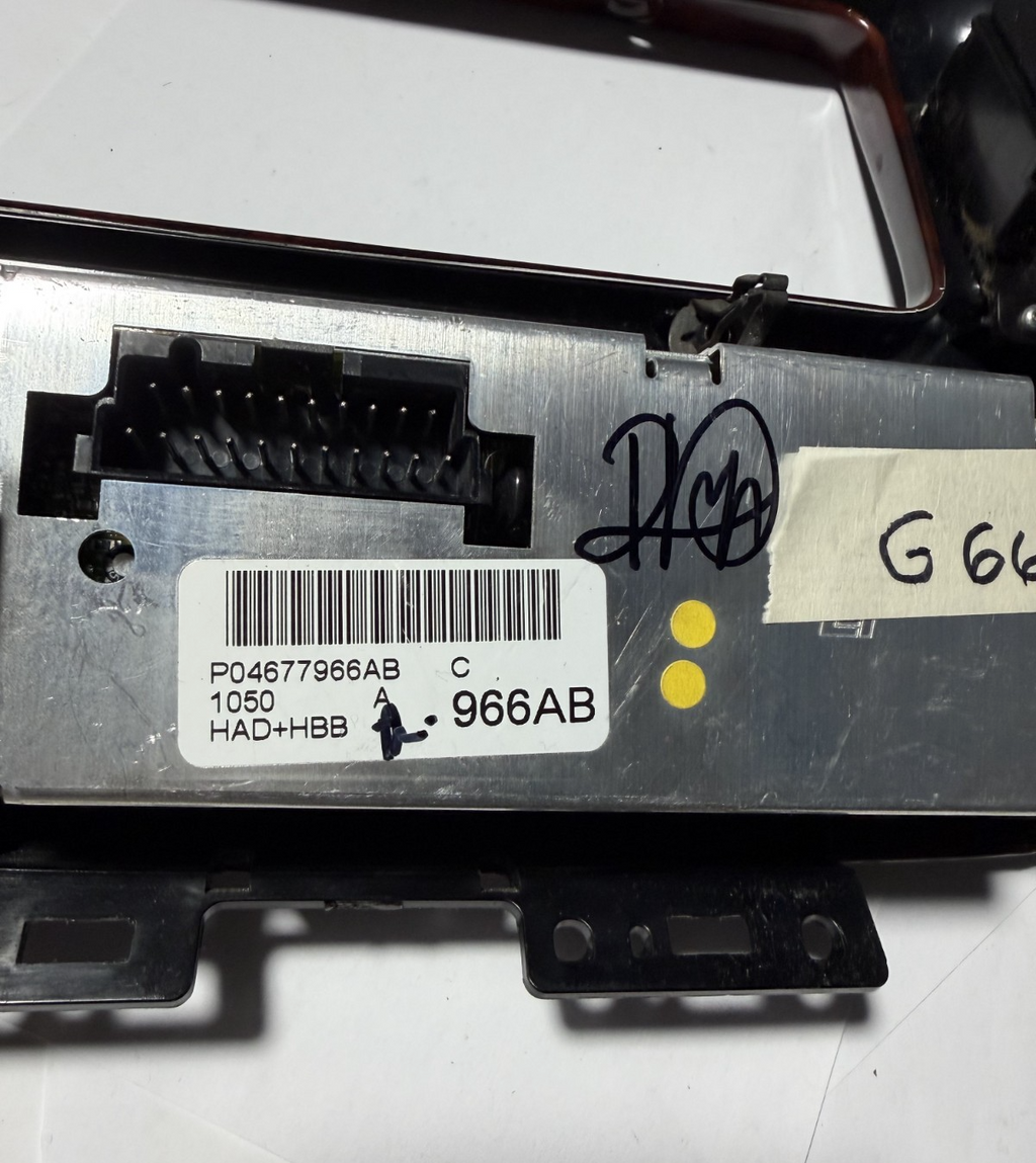 AC Heater Temp Climate Control Trim 04677966AB fits 99-00 Chrysler Town Country