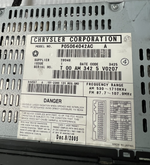 2002-2007 Chrysler Town & Country CD Player Cassette Radio Stereo OEM 05064042AC