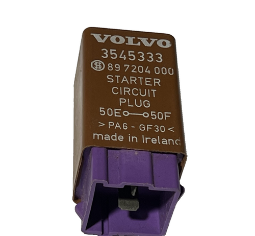 1993-1997 Volvo 850 Starter Circuit Plug Module OEM 3545333, 89 7204 000