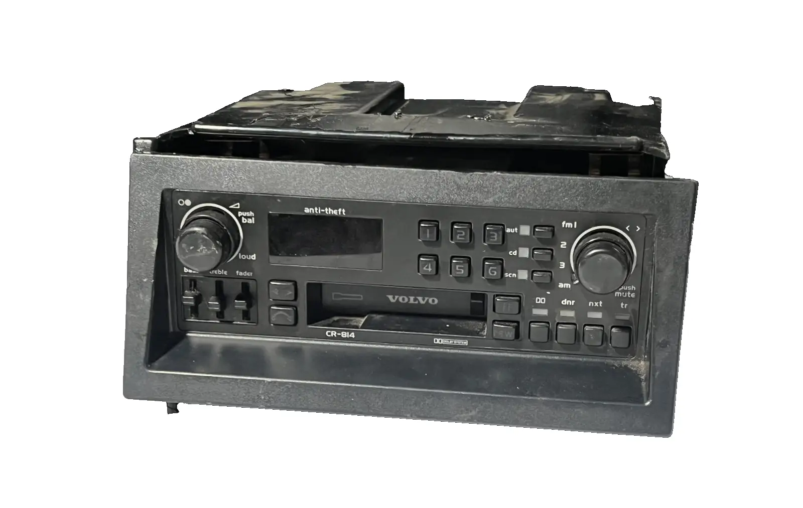 Stereo Radio Cassette Tape Player CR-814 Black fits Volvo 940 960 760 by Volvo
