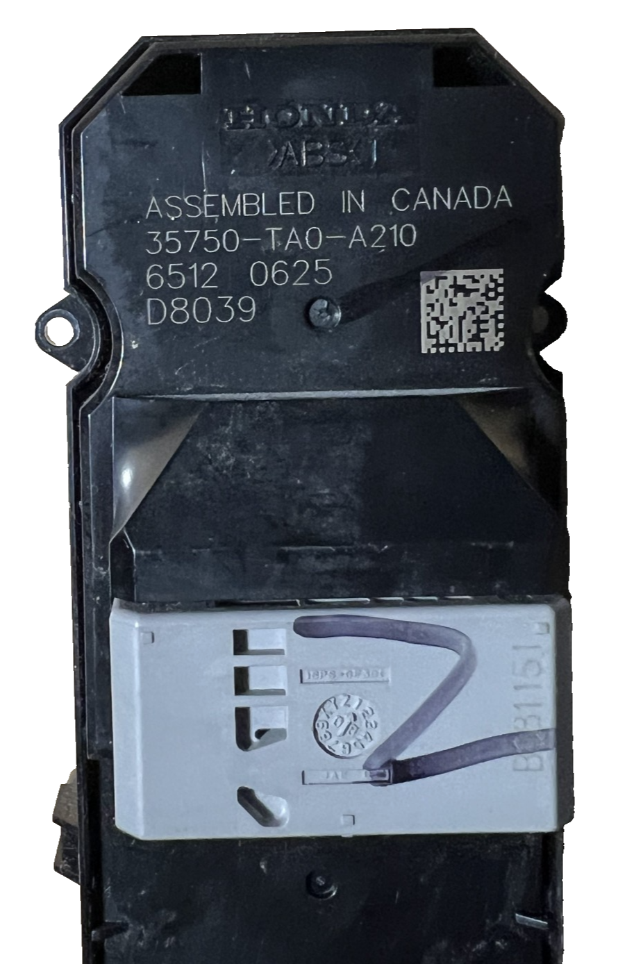 2008-2012 Honda Accord Front Left Master Power Window Switch 35750 TA0 A210