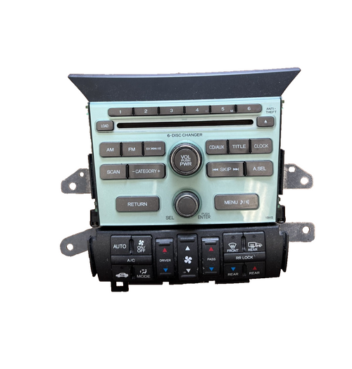 2009-2011 Honda Pilot AM FM CD Player Radio Receiver with Climate Control Assy