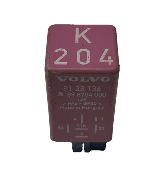 Volvo 850 V70 6-Pin Relay #K204 12V OEM 91 28 136, 89 8704 000 Purple