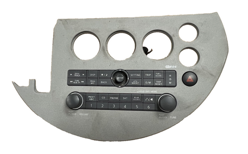 2004 2005 2006 Nissan Quest Radio Setting Control Panel Switches