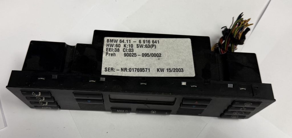 1995-2003 BMW E39 AC Air Conditioning Heater Climate Control 6 916 641