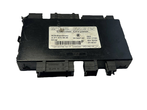 03-11 Mercedes W211 R500 CLS500 Seat Control Module Front Left A 211 870 99 26