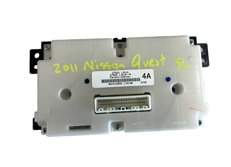 2011-2017 Nissan Quest Triple Zone Temperature Climate Control OEM 27500 1JA1A