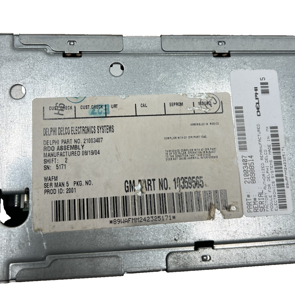 2005-2006 GMC Envoy Radio AM FM CD Player Receiver OEM 10359565, 21003407