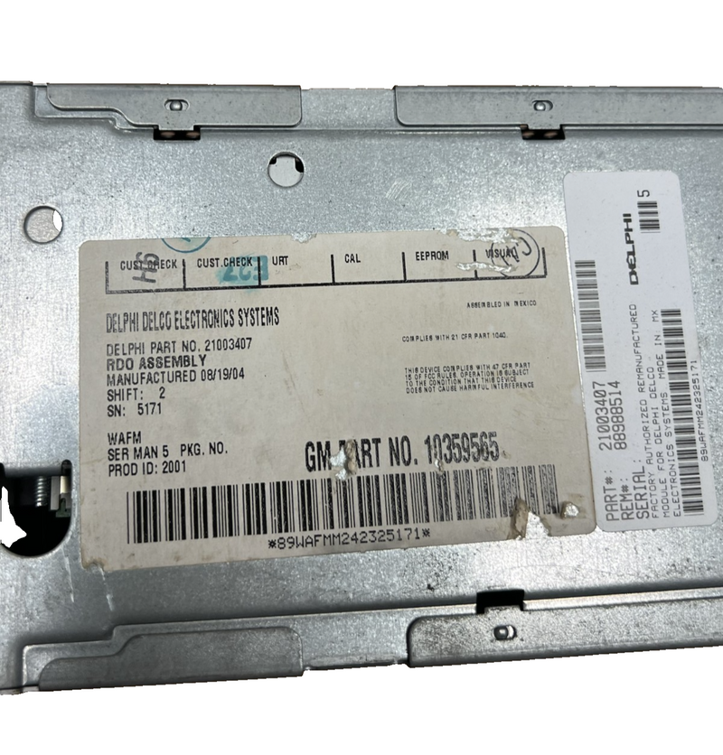 2005-2006 GMC Envoy Radio AM FM CD Player Receiver OEM 10359565, 21003407