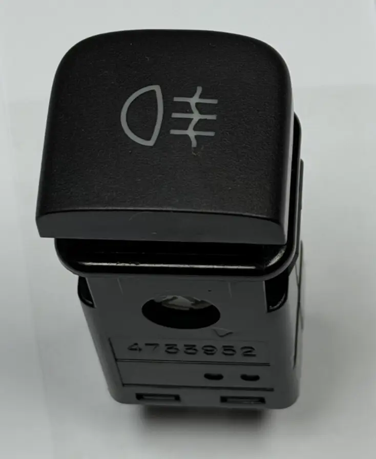 99 1999 Saab 9-3 Rear Back Fog Light Lamp Switch 4733952 Black by Unbranded