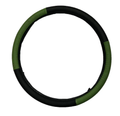 Universal Steering Wheel Cover Black Green for Steering Wheel Protection by Unbranded