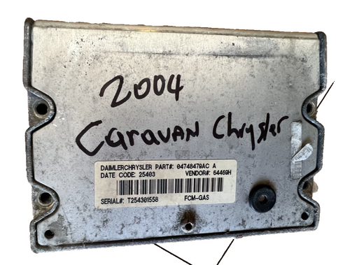 2004 2005 2006 2007 Dodge Caravan Engine Control Module ECM 04748479AC